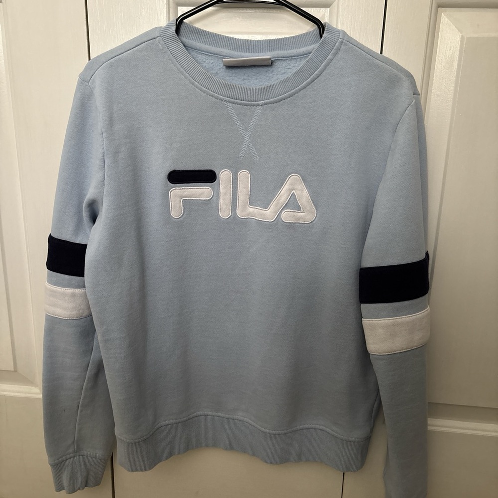 Light Blue FILA Sweater